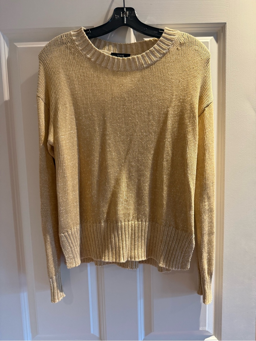 Cream Crewneck Women's Sweater